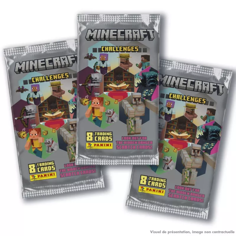 Panini Minecraft kolekcionējamo kartīšu paciņu displejs, 18 gab.