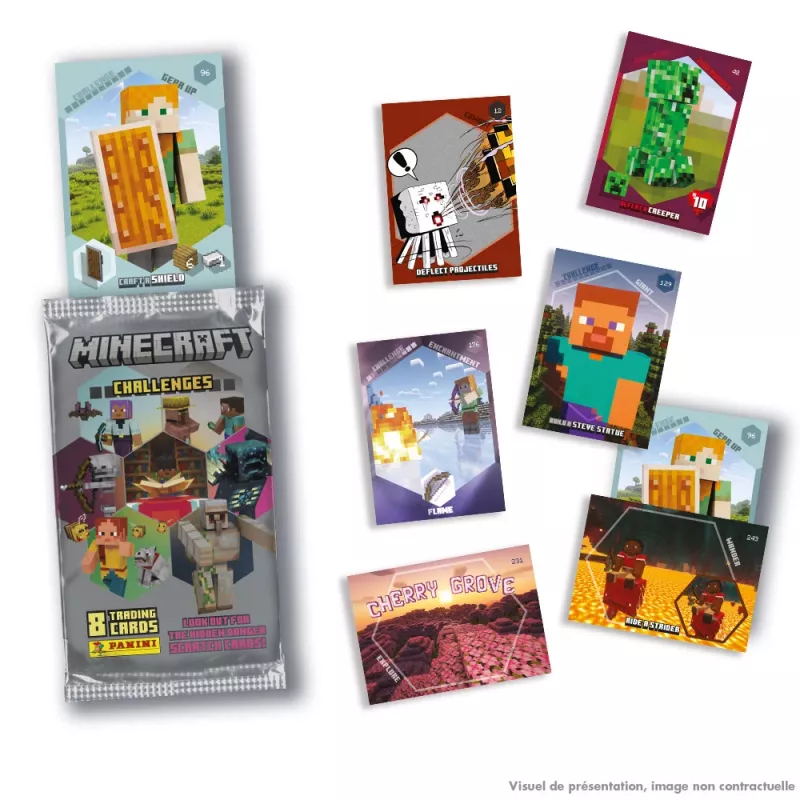 Panini Minecraft kolekcionējamo kartīšu paciņu displejs, 18 gab.