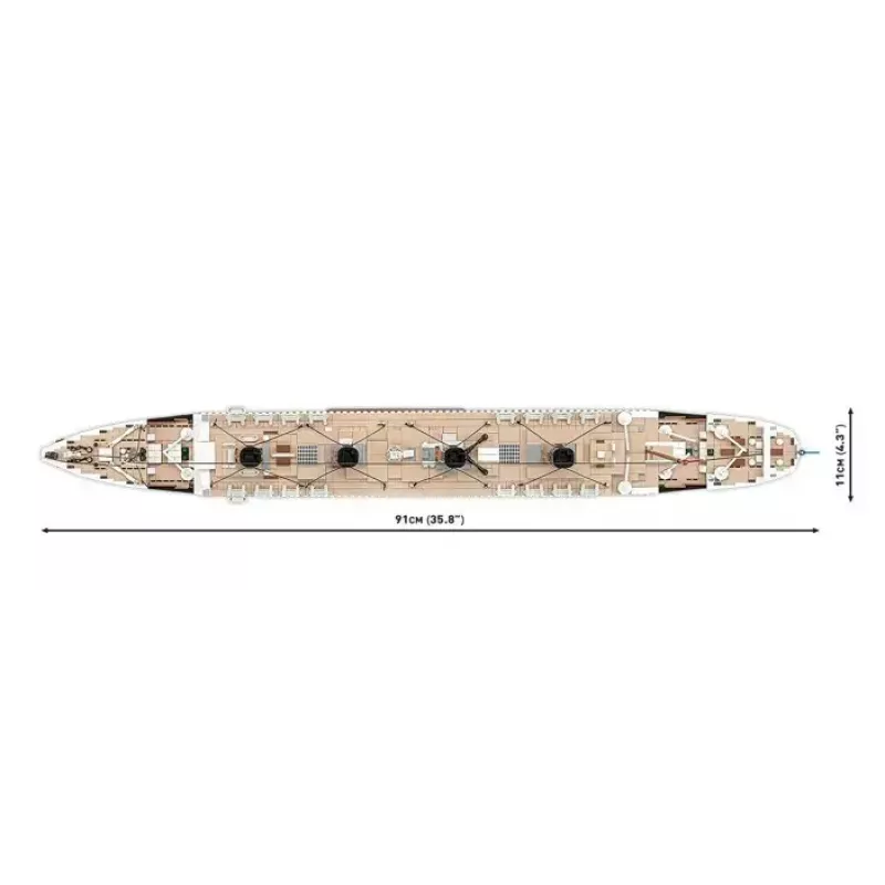 Konstruktoru komplekts Cobi R.M.S. Titanic modelis, 3,260 plastmasas klucīši (COBI-1686)