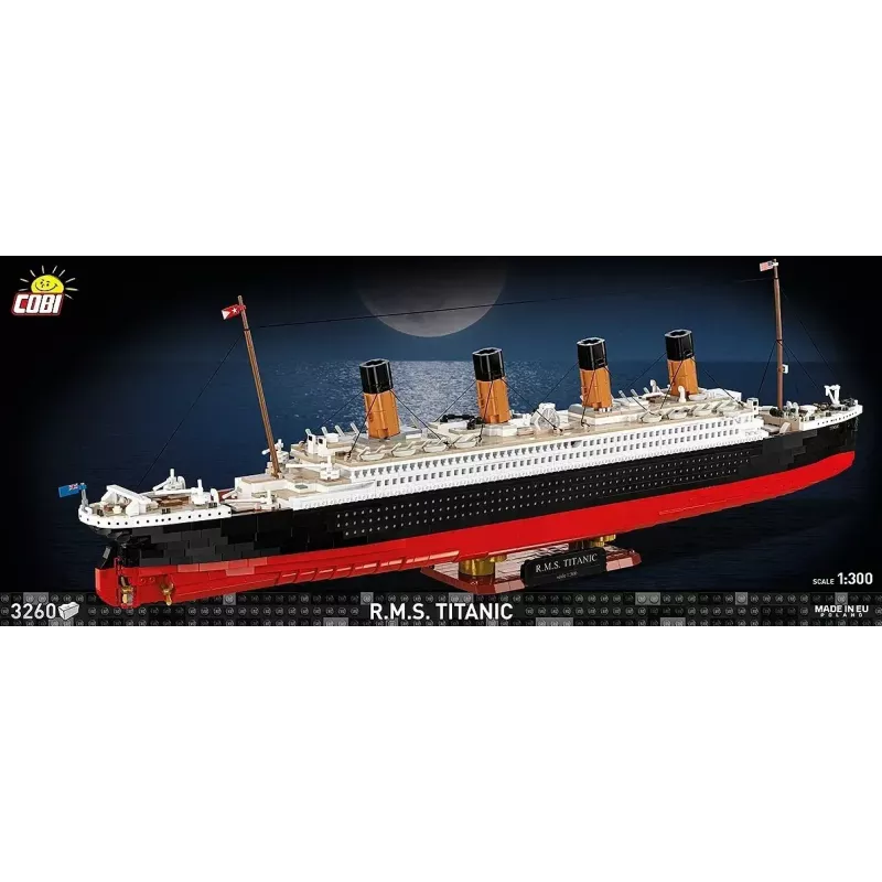 Konstruktoru komplekts Cobi R.M.S. Titanic modelis, 3,260 plastmasas klucīši (COBI-1686)
