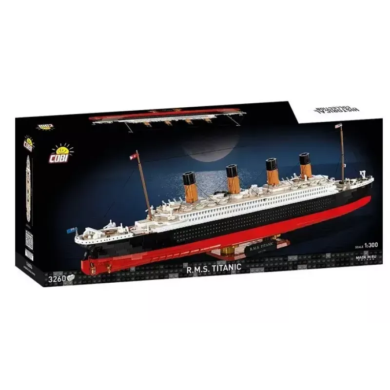 Konstruktoru komplekts Cobi R.M.S. Titanic modelis, 3,260 plastmasas klucīši (COBI-1686)