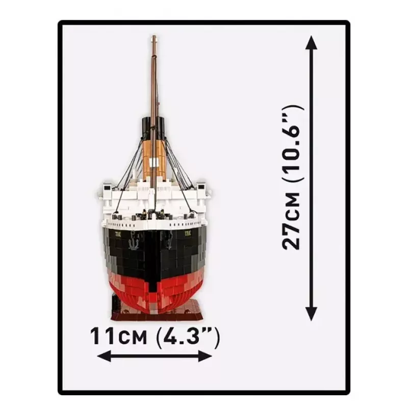Konstruktoru komplekts Cobi R.M.S. Titanic modelis, 3,260 plastmasas klucīši (COBI-1686)