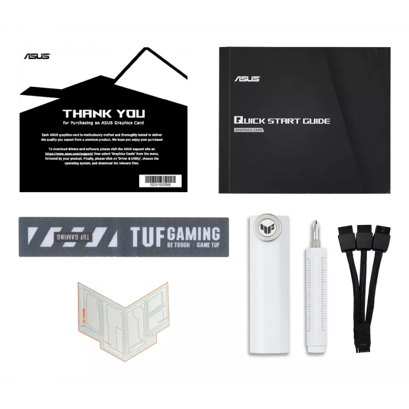 Grafikas karte ASUS TUF NVIDIA GeForce RTX 5070 Ti 16 GB GDDR7 256-bit PCIe 5.0 3 ventilatori balta