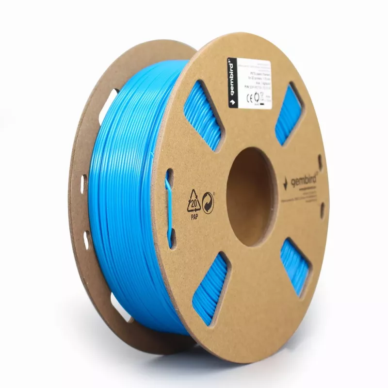 3D drukas materiāls Gembird 3DP-PETG1.75-01-B Polietilēntereftalāta glikols PETG Zils
