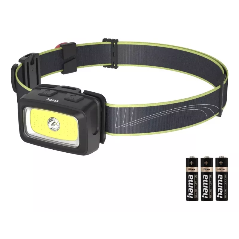 Hama HL350 Melna, Zila, Dzeltena Galvas lukturītis LED