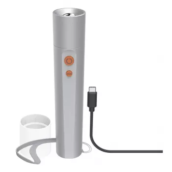 Rokas lukturītis Hama FL350-C Sudraba LED 3W USB uzlādējams