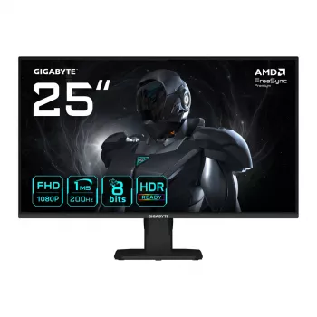 GIGABYTE GS25F2 25 collu FHD spēļu monitors - 1920 x 1080, 200Hz, 1ms, 300 cd/m², Display HDR 10, HDMI 2.0, Displayport 1.4