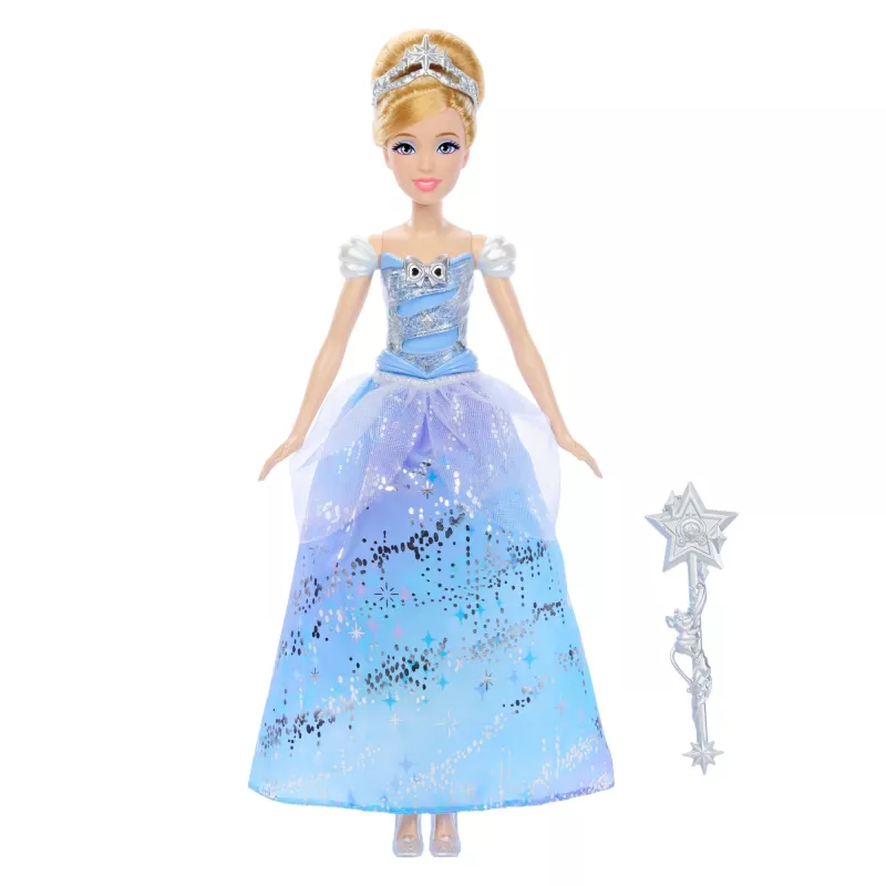 Disney Princess Enchanted Ballgown Cinderella modes lelle ar gaismas un skaņas efektiem, iedvesmota no filmas