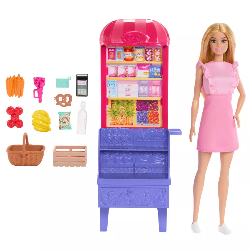 Barbie and Teresa Recipe for Friendship Malibu tirgū lelle un rotaļu komplekts ar 11 piederumiem