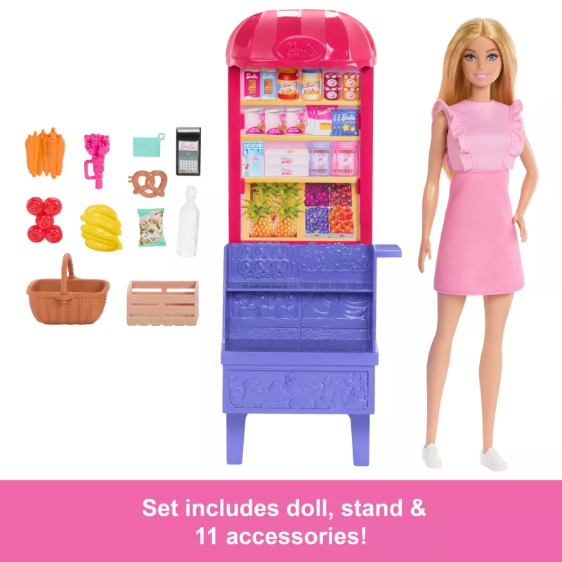 Barbie and Teresa Recipe for Friendship Malibu tirgū lelle un rotaļu komplekts ar 11 piederumiem