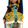 Monster High Scary Sweet Birthday Cleo De Nile lelle ballīšu kleitā ar baloniem un dāvanām