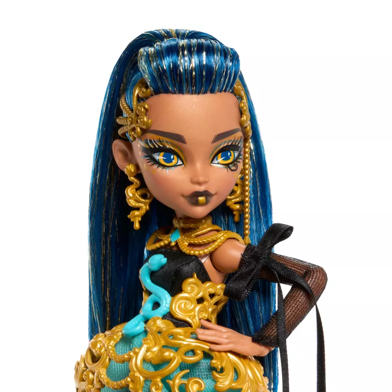 Monster High Scary Sweet Birthday Cleo De Nile lelle ballīšu kleitā ar baloniem un dāvanām