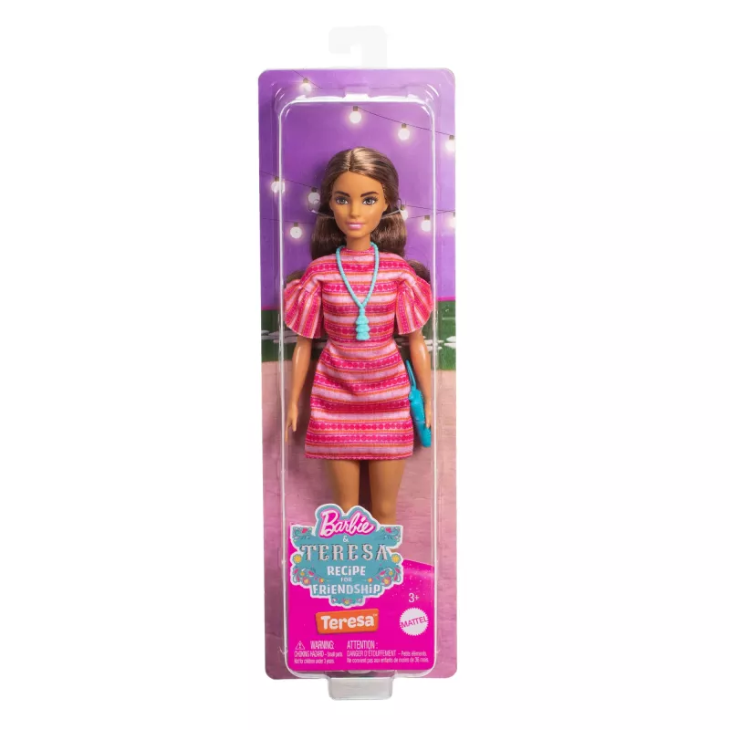 Modes lelle BARBIE Teresa “Draudzības recepte” — 305 mm, audums un plastmasa, daudzkrāsaina, aksesuāri, vecumam 3–12