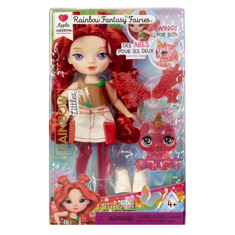 Rainbow High Littles Rainbow Fantasy Fairies lelle — Apple (sarkana)