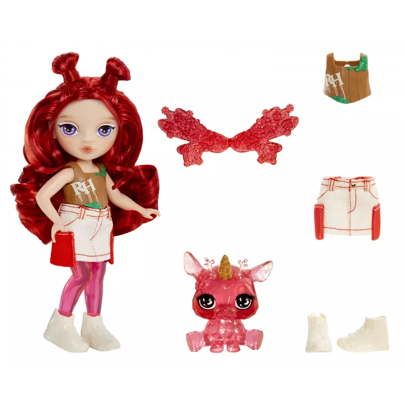 Rainbow High Littles Rainbow Fantasy Fairies lelle — Apple (sarkana)