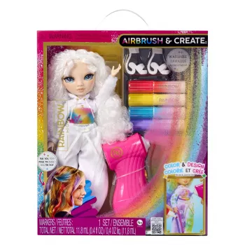 Rainbow High Air Brush & Create Fashion Dolls -Zaļas acis, modes lelle, sieviete, 4 gadi, zēns/meitene, 280 mm, daudzkrāsu