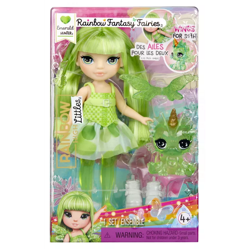 Rainbow High Littles Rainbow Fantasy feju lelle- Emerald (zaļa)
