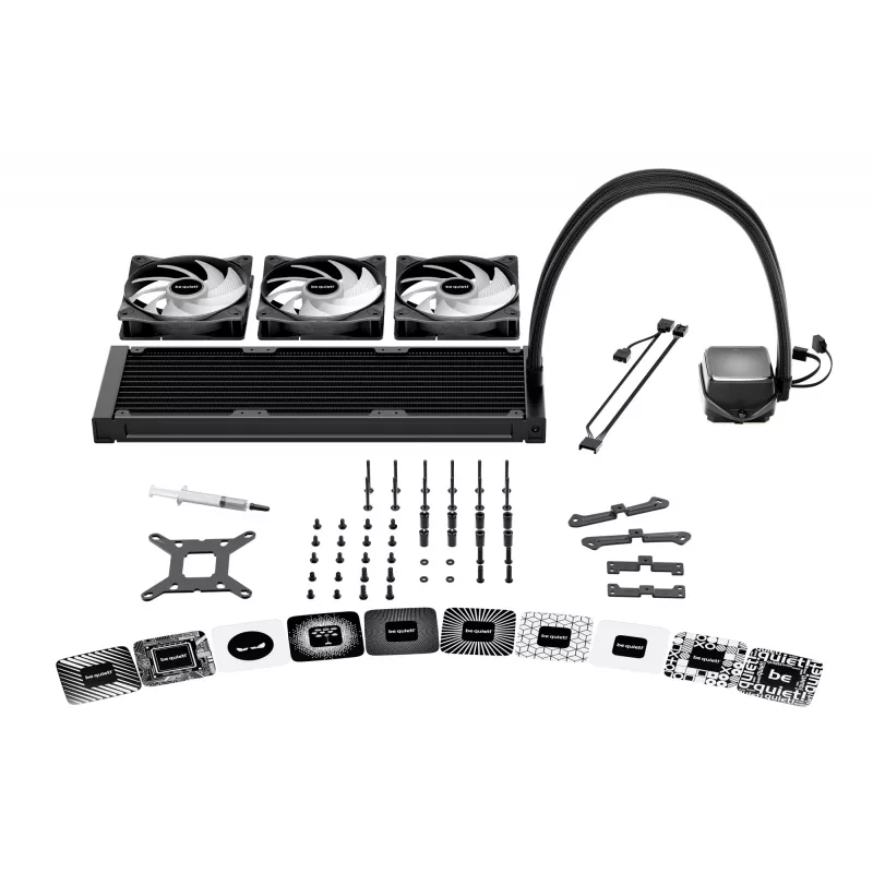 be quiet! PURE LOOP 3 LX Procesora universāls šķidruma dzesētājs 12 cm Melns 1 gab.
