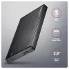 Axagon EE25-XA6C kompakta alumīnija USB-C 5Gbps – SATA 6G ārējā kaste 2,5 collu SSD/HDD