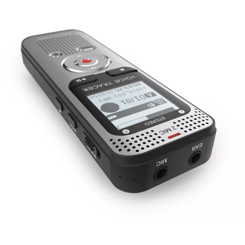 Diktofons Philips Voice Tracer DVT2015 Iekšējā atmiņa Zibatmiņas karte Sudraba 2370 h ierakstīšanas laiks