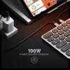 Axagon HMC-KB-CRL, USB 5Gbps centrmezgls ar tastatūru, HDMI 4K/60Hz, 3x USB-A, SD/mSD, audio, PD100, kirilicas izkārtojums
