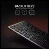 Axagon HMC-KB-CRL, USB 5Gbps centrmezgls ar tastatūru, HDMI 4K/60Hz, 3x USB-A, SD/mSD, audio, PD100, kirilicas izkārtojums
