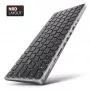 Axagon HMC-KB-NRD, USB 5Gbps centrmezgls ar tastatūru, HDMI 4K/60Hz, 3x USB-A, SD/mSD, audio, PD100, Ziemeļvalstu izkārtojums