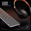 Axagon HMC-KB-NRD, USB 5Gbps centrmezgls ar tastatūru, HDMI 4K/60Hz, 3x USB-A, SD/mSD, audio, PD100, Ziemeļvalstu izkārtojums