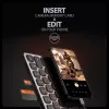 Axagon HMC-KB-NRD, USB 5Gbps centrmezgls ar tastatūru, HDMI 4K/60Hz, 3x USB-A, SD/mSD, audio, PD100, Ziemeļvalstu izkārtojums