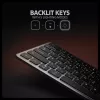 Axagon HMC-KB-NRD, USB 5Gbps centrmezgls ar tastatūru, HDMI 4K/60Hz, 3x USB-A, SD/mSD, audio, PD100, Ziemeļvalstu izkārtojums