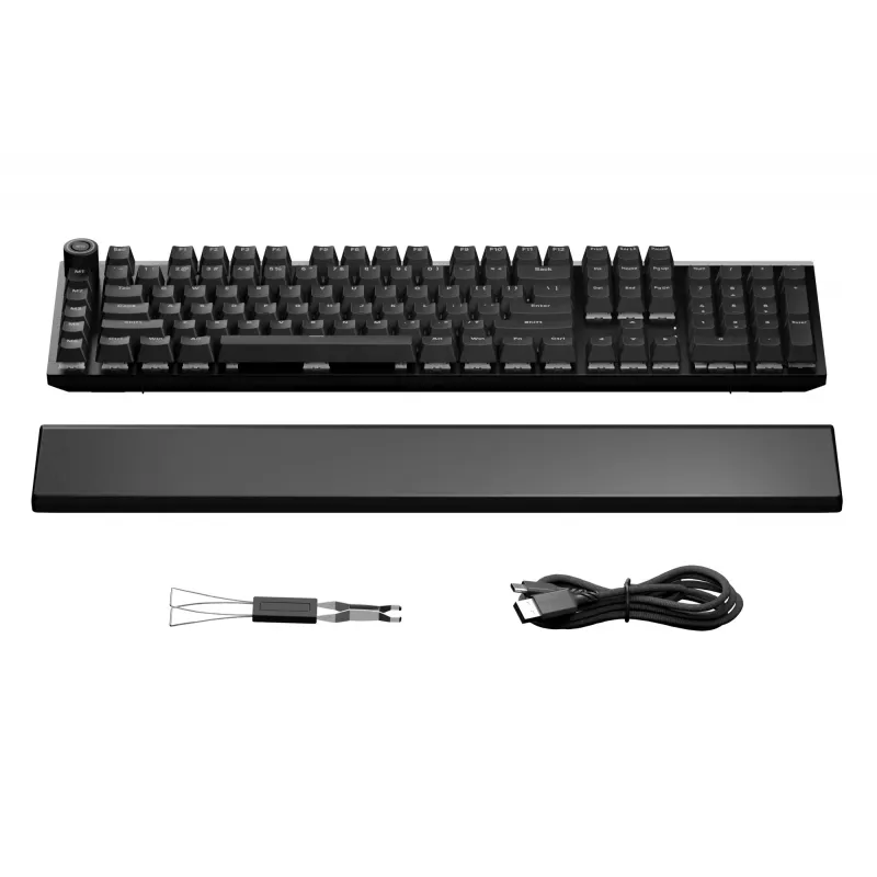 be quiet! Light Mount Silent Linear US ANSI klaviatūra spēlēm USB QWERTY US English melna