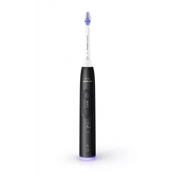 Philips Sonicare 6500 Series HX7411/02 skaņas elektriskā zobu birste ar lietotni, 62 000 kustību/min, spiediena sensors, taimeris, melna