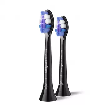 Philips Sensitive HX6052/88 2 iepakojumu birstes galviņas, 2 gab., Melna, 3 mēneši, Īpaši mīksta, Philips, Philips Sonicare