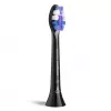 Zobu birstes galviņas Philips HX6054/88 — 4 gab. iepakojumā, īpaši mīksti sari, melnas