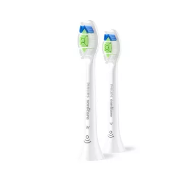 Zobu birstes galviņas Philips HX6062/87 rezerves 2 gab., vidēji cieti sari, balta