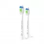 Zobu birstes galviņas Philips HX6062/87 rezerves 2 gab., vidēji cieti sari, balta