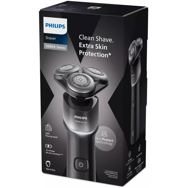 Philips Shaver 5000X series X5004/00 Mitrās un sausās skūšanās elektriskais skuveklis