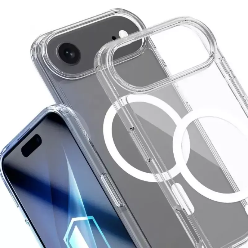 Telefona vāciņš 3MK Apple iPhone 17 Air — caurspīdīgs TPU/PU futrālis, piemērots 6,5 collu (16,5 cm) ekrānam