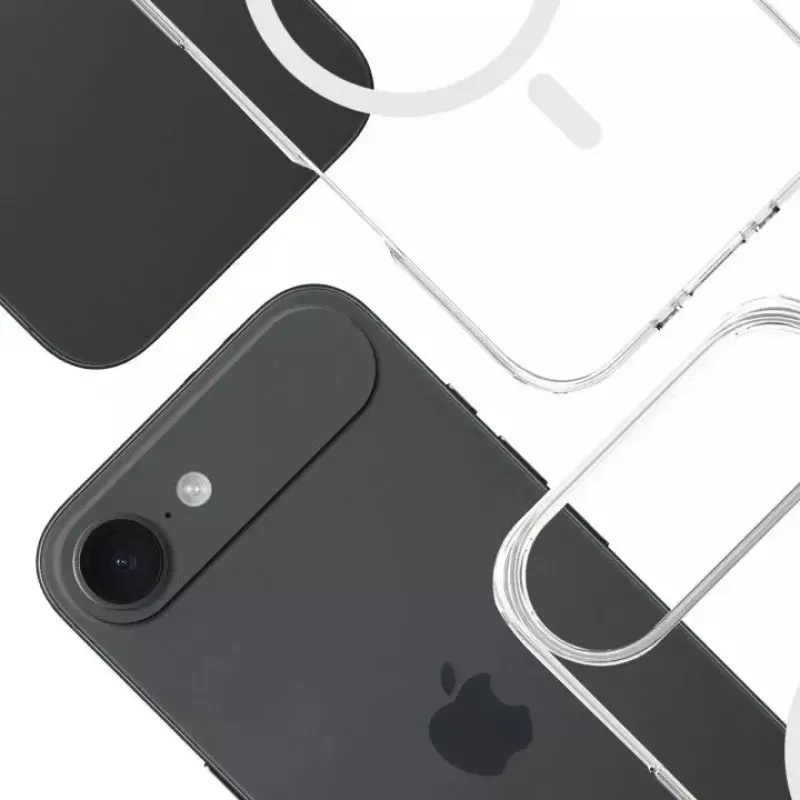 Telefona vāciņš 3MK Apple iPhone 17 Air — caurspīdīgs TPU/PU futrālis, piemērots 6,5 collu (16,5 cm) ekrānam
