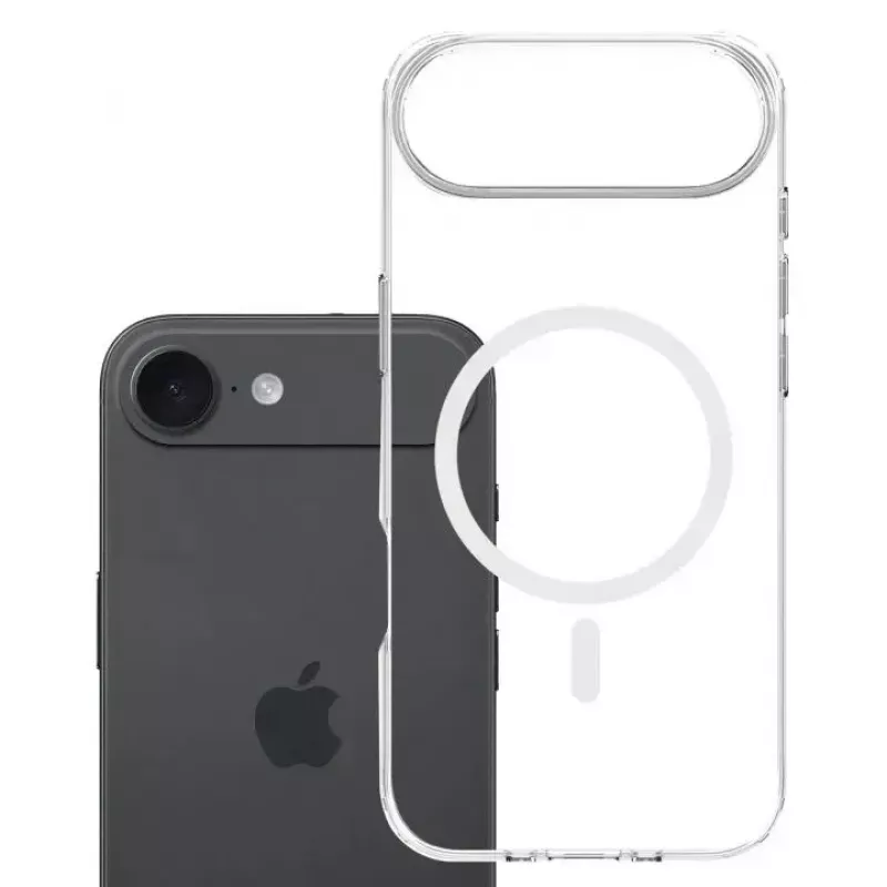 Telefona vāciņš 3MK Apple iPhone 17 Air — caurspīdīgs TPU/PU futrālis, piemērots 6,5 collu (16,5 cm) ekrānam