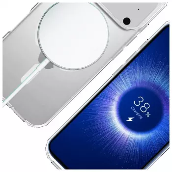 Aizsargapvalks 3MK Armor MagCase Apple iPhone 17 Pro, magnētiskais stiprinājums, caurspīdīga/dūmakaina apdare