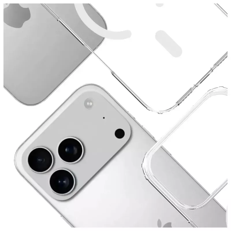 Aizsargapvalks 3MK Armor MagCase Apple iPhone 17 Pro, magnētiskais stiprinājums, caurspīdīga/dūmakaina apdare