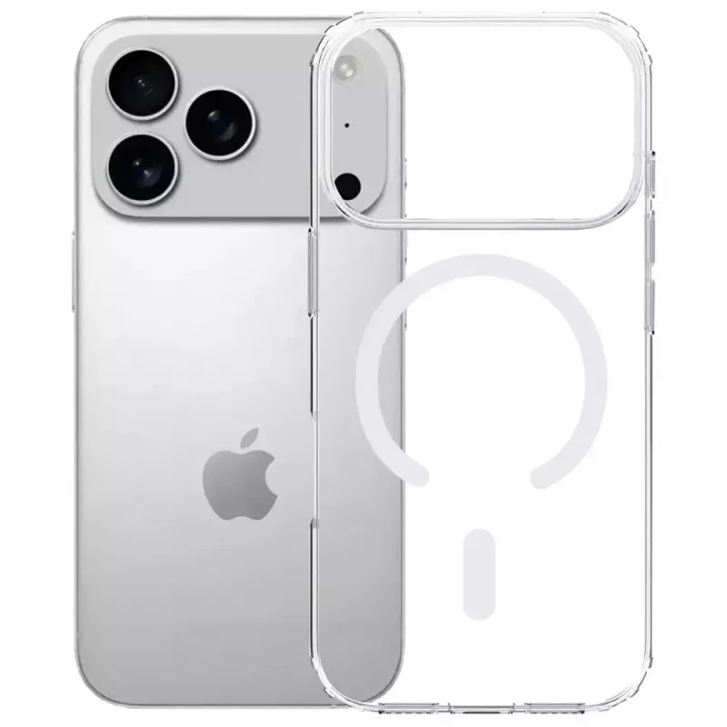 Aizsargapvalks 3MK Armor MagCase Apple iPhone 17 Pro, magnētiskais stiprinājums, caurspīdīga/dūmakaina apdare
