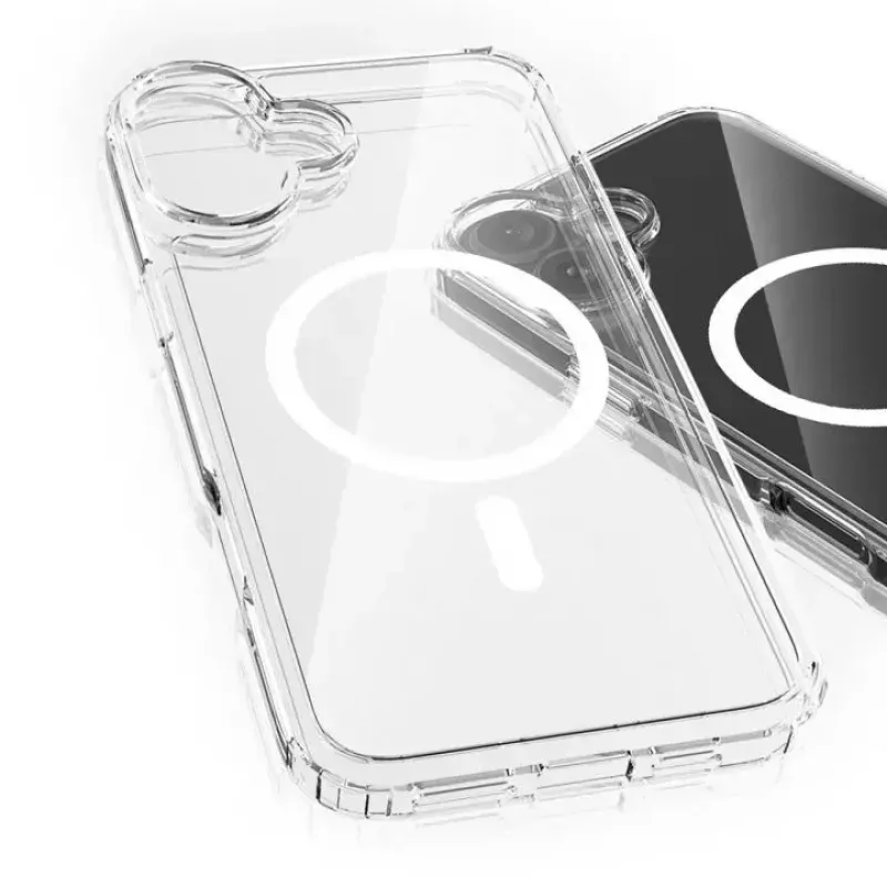 Telefona vāciņš 3MK priekš Apple iPhone 17, caurspīdīgs TPU/PU futrālis, 6,3 collu (16 cm) ekrānam