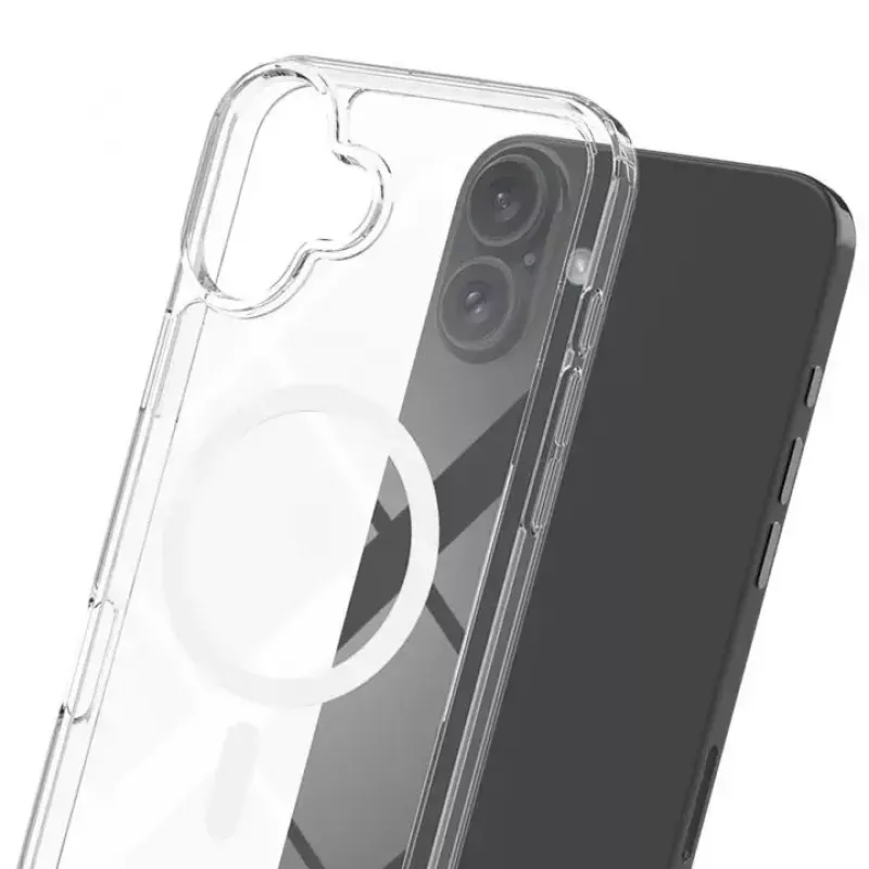 Telefona vāciņš 3MK priekš Apple iPhone 17, caurspīdīgs TPU/PU futrālis, 6,3 collu (16 cm) ekrānam