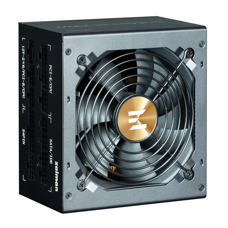 Barošanas bloks ZALMAN TeramaxII SE 750 W ATX 18+10 pin, 80 PLUS Gold, 120 mm ventilators, melns