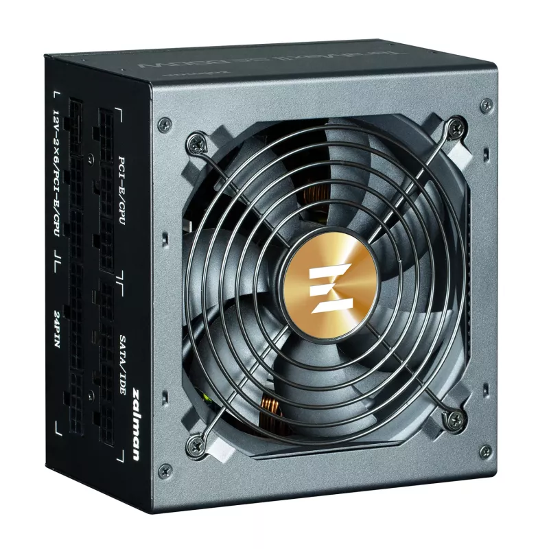 Barošanas bloks Zalman TeramaxII SE 850 W ATX 18+10 kontaktu, 80 PLUS Gold, 120 mm ventilators, melns