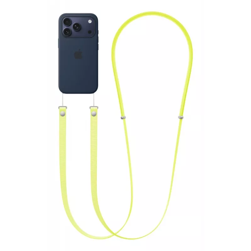 Apple Crossbody siksna neona dzeltena 2.08m rPET nerūsējošais tērauds