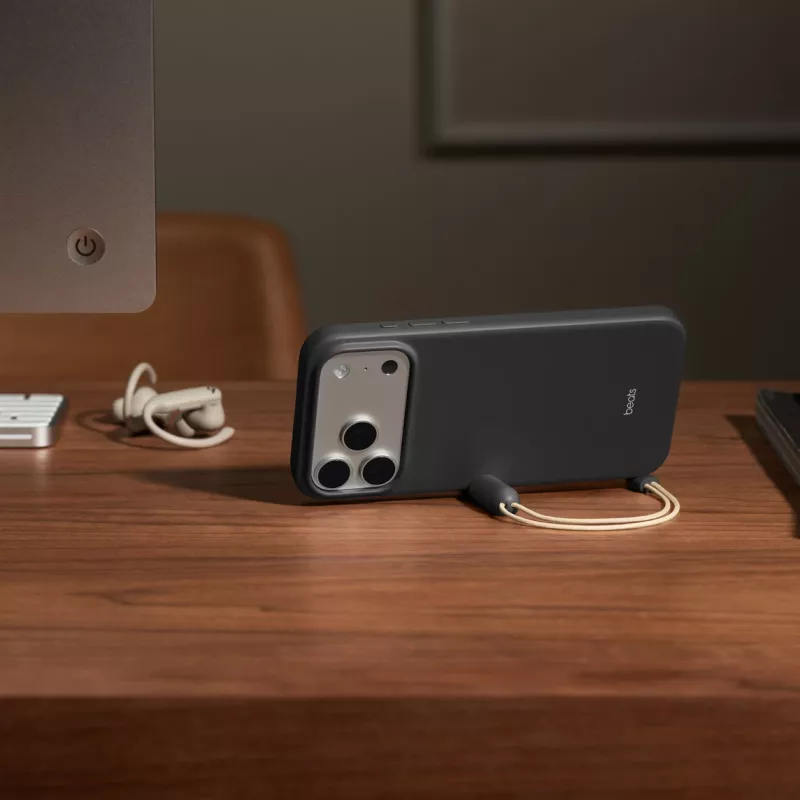 APPLE Beats iPhone 17 Pro Max - Korpus ar balsta statīvu, MagSafe un kameras vadību - Granīta pelēks
