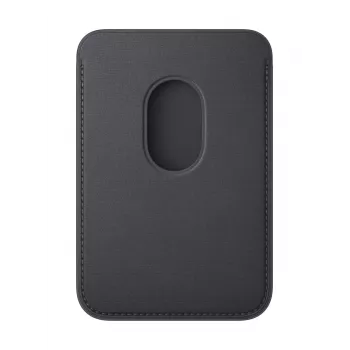 Karšu turētājs Apple iPhone FineWoven Wallet ar MagSafe melnā krāsā Microtwill